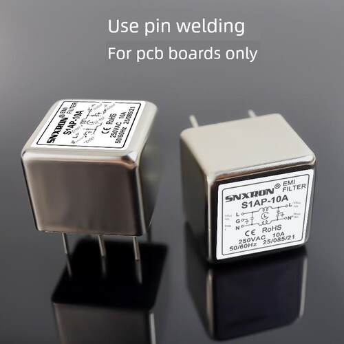PCB交流直流DC线路板电源滤波器S1AP-10A6A3A1A插针脚式EMI抗干扰