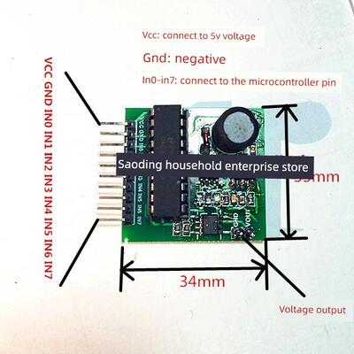 Dac0832模块模拟电压输出微控制器并行通信波发生器电压变化曲线