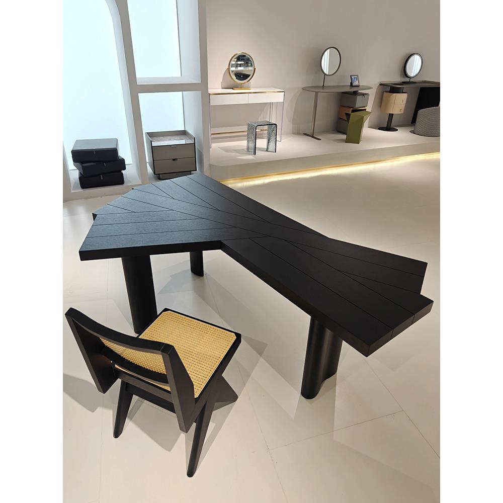 高端设计师异形桌意大利极简Ash实木桌网红创意艺术桌