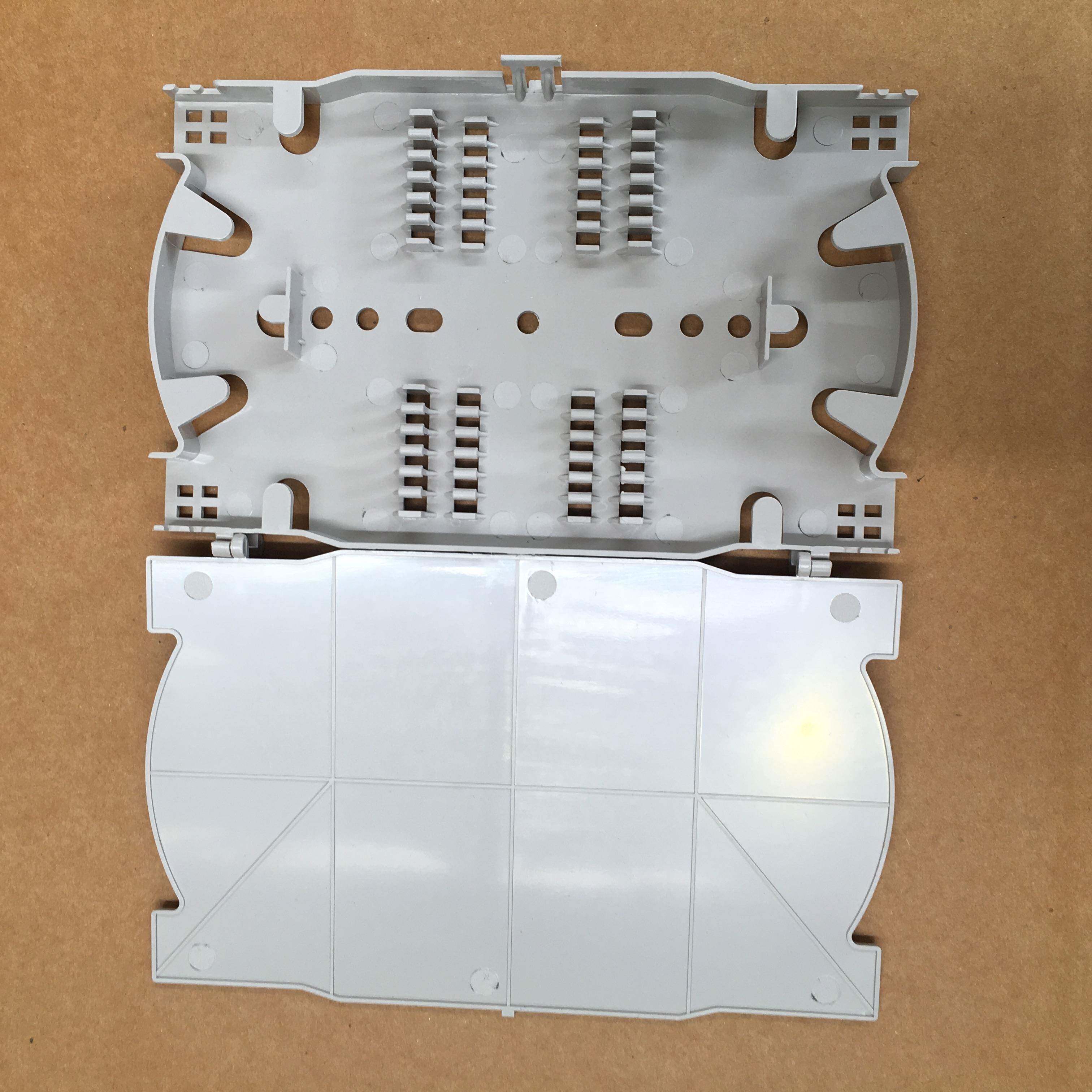 直销灰白色黑色24芯光纤熔接盘 熔纤盘 直熔盘 光纤盘塑料光纤盘