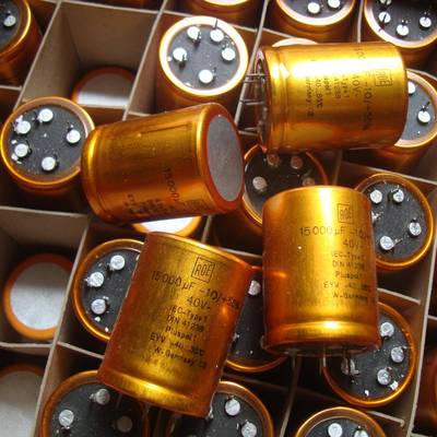 德国原盒金装西德 ROE 40V 15000UF 黄金甲DIN41238音频滤波电容