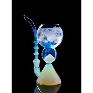 INMEET饮迷酒吧调酒苦艾酒杯子鸡尾酒异型玻璃杯牛奶吸管杯水烟壶