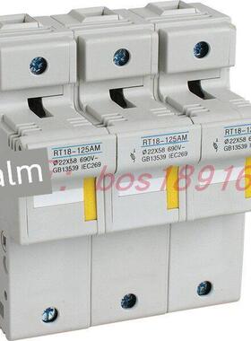 RT18-125AM 3P 22*58 690V 熔断器底座 导轨式125AM