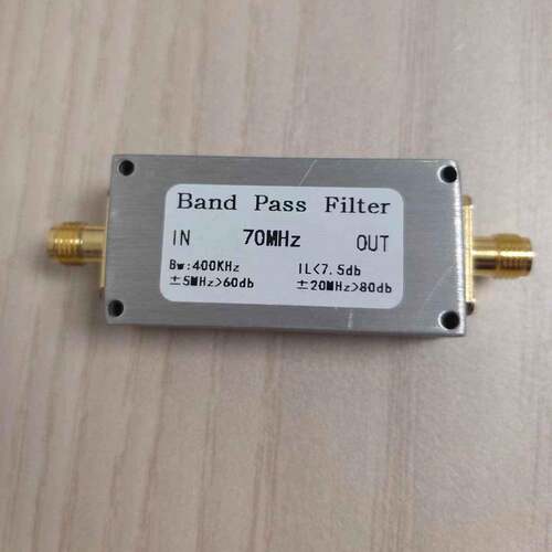 70MHz中频带通滤波器 BPF 带宽400KHz 窄带 高隔离度