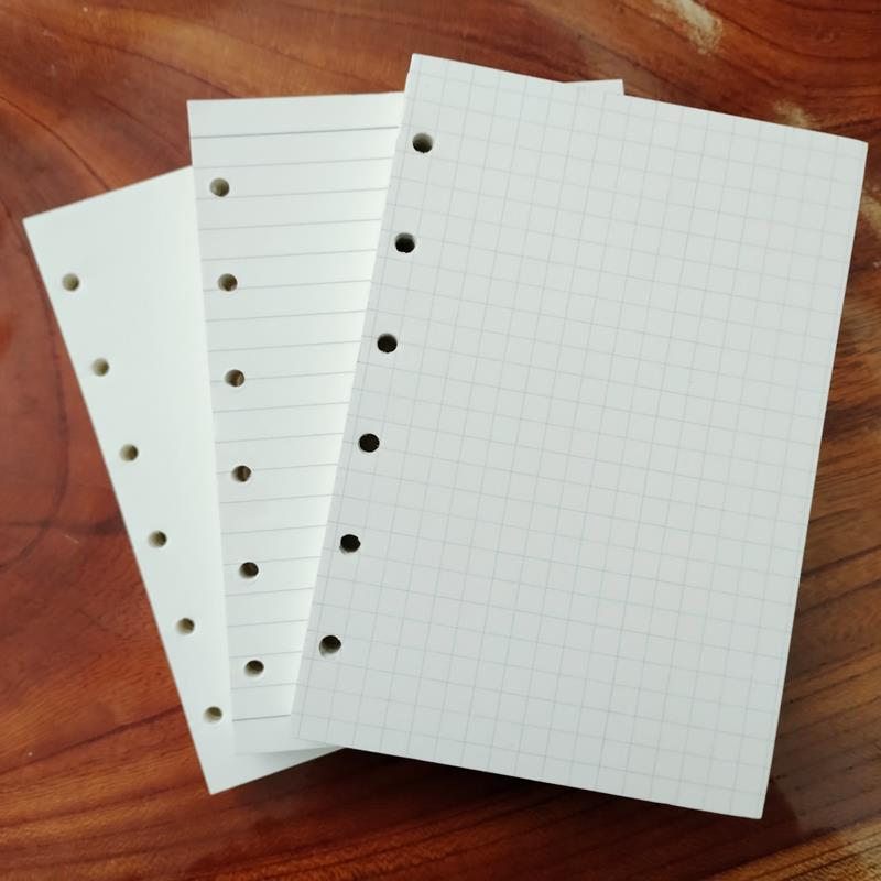 热销小号6孔A7内芯活页纸64K口袋型笔记本记事本日记手册100g替页