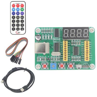 STC15W408AS学习编程开发板 SOP-16单片机STC实验板 下载线+资料