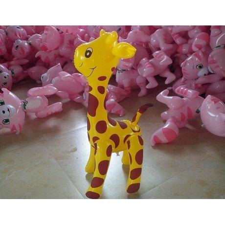 热销10岁11岁新款塑料充气玩具pvc可爱长颈鹿皮梅花鹿球免邮