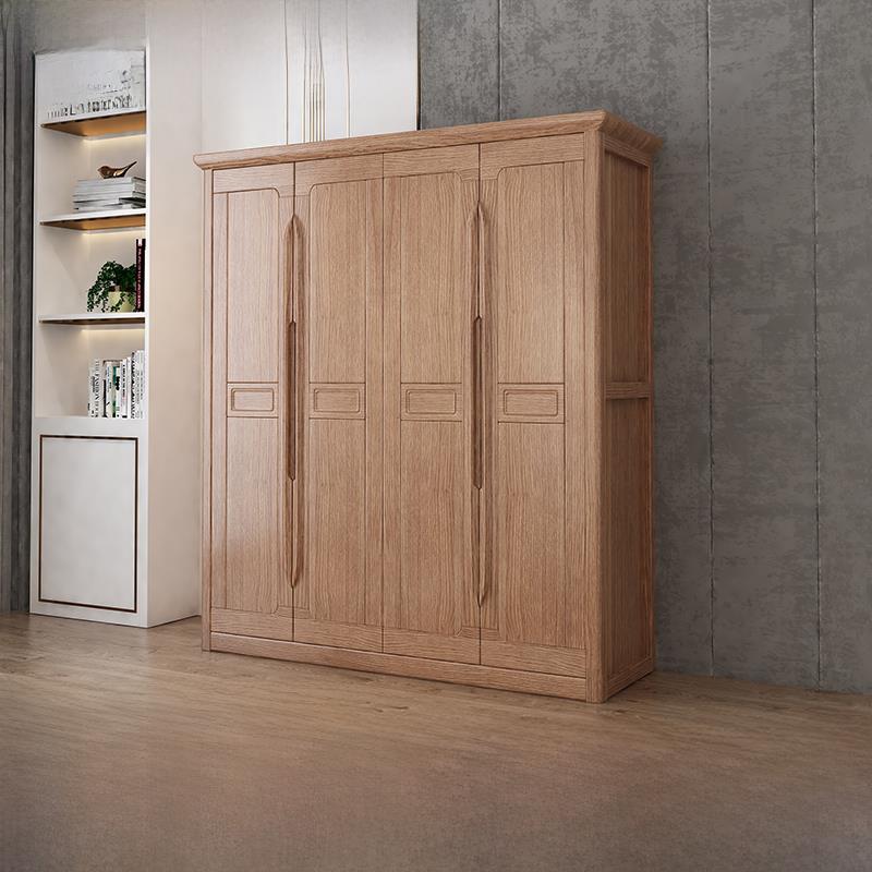 胡桃木衣柜二三四五门2345门组合实木大衣柜环保无味推拉移门衣柜