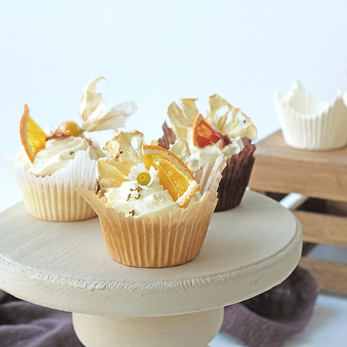 纸杯蛋糕纸杯中号 mini巴斯克马芬杯子耐高温雪媚娘纸托 50个/盒