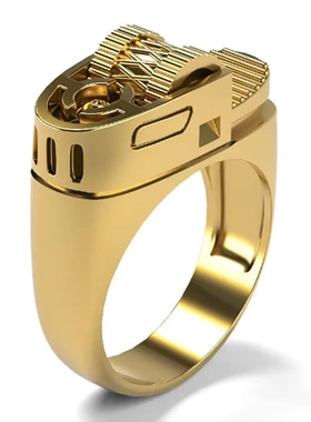 速卖通新款热卖饰品首饰欧美创意个性打火机造型戒指