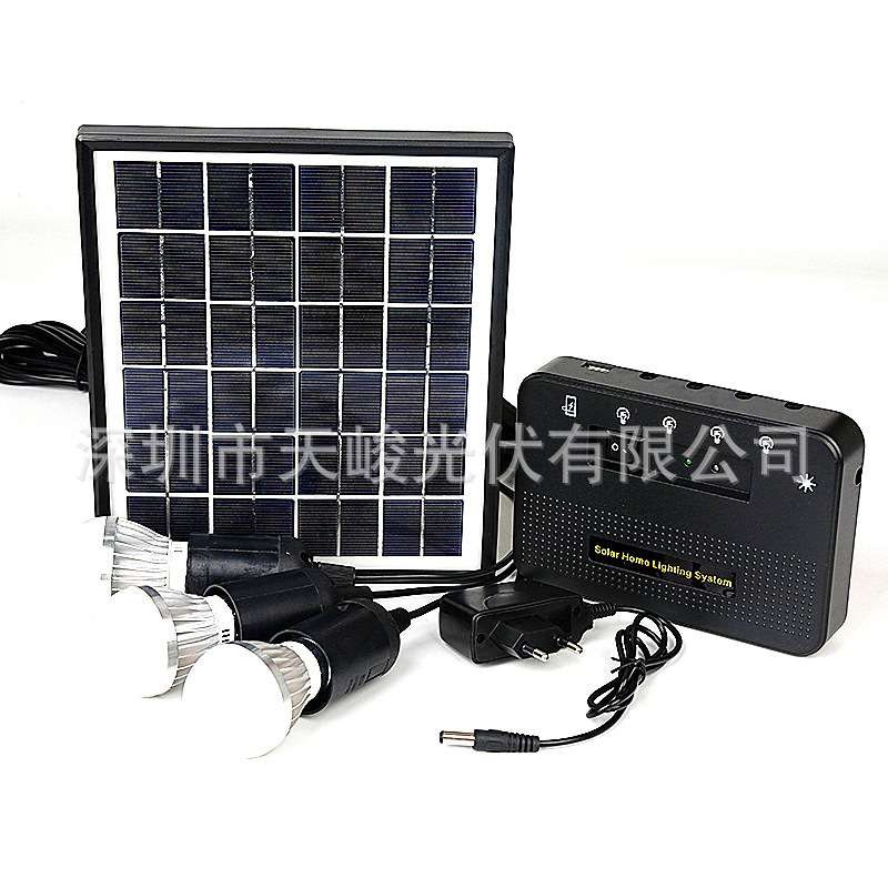038 mini solar lighting system  7.4V5.2Ah lithium battery