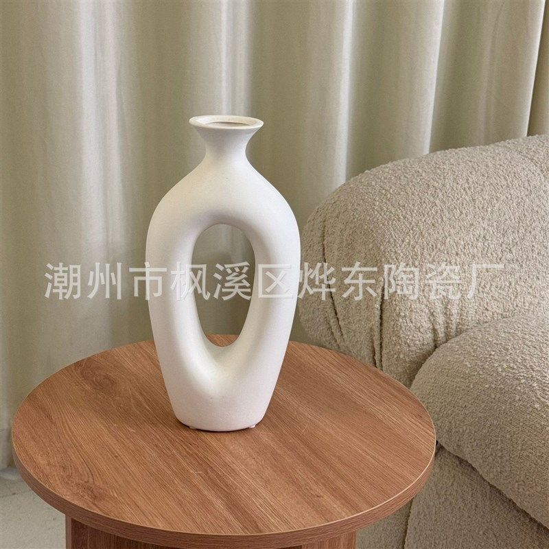 中古摆件新中式简约桌面装饰轻奢高级感陶瓷花瓶干花花器厂家直销,特色手工艺,其他特色工艺品,淘宝优惠券,粉丝福利购,淘宝优惠卷