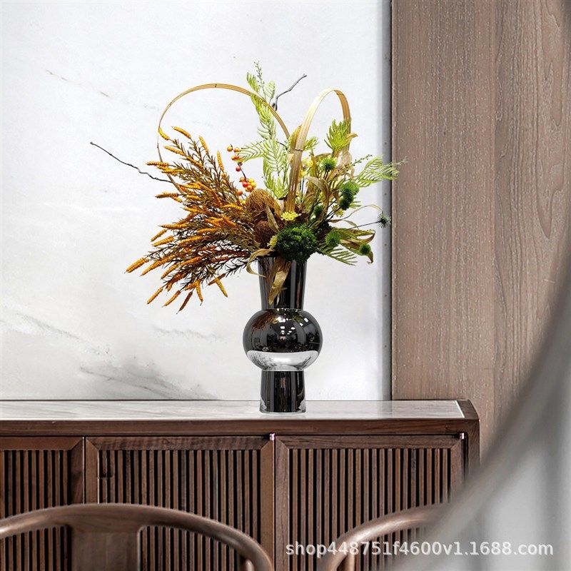 轻奢风格室内餐厅绢花插花摆件仿真花电视柜客厅家居软装花艺摆设,鲜花速递/花卉仿真/绿植园艺,仿真绿植,淘宝优惠券,粉丝福利购,淘宝优惠卷