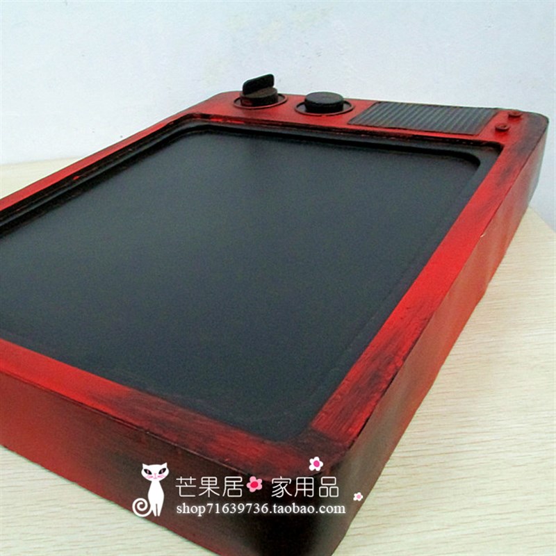 配电表箱装饰遮挡盒 酒吧装饰品家居壁挂墙 创意铁艺电视机铁皮画图片