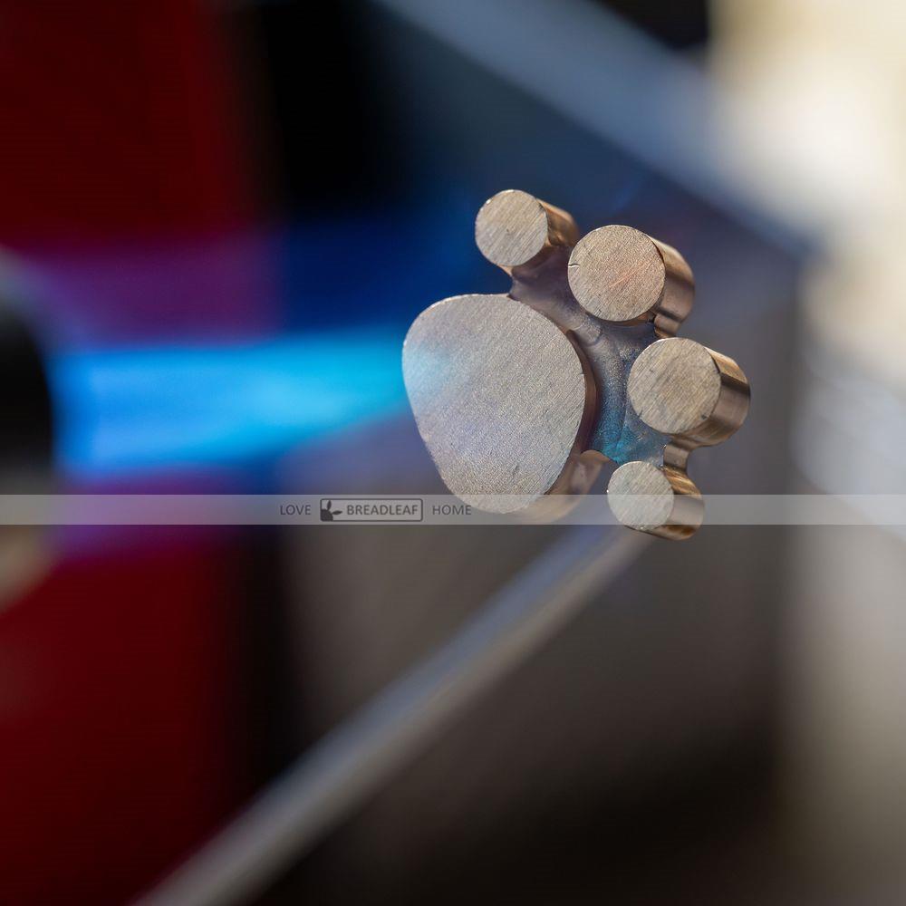 烙印模具 三段组装式烘焙古早蛋糕铜锣烧火烧烙烫印 送实木手柄