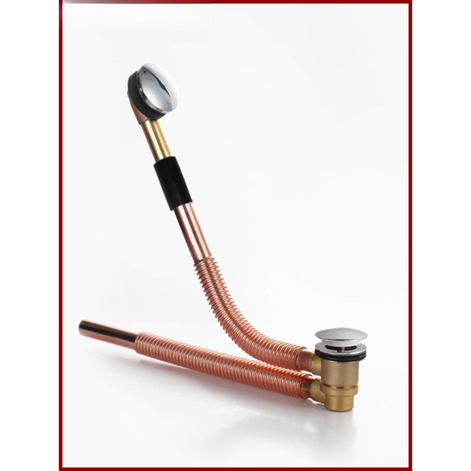 浴缸大弹跳式提篮下水器下水管落水排水配件全铜套装过滤网升级款