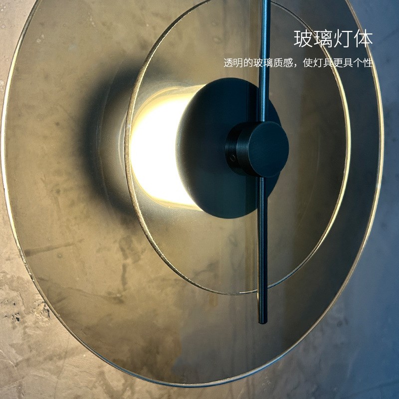 现代简约装饰壁灯民宿餐厅吧台客厅走廊设计师创意旋转玻璃壁灯