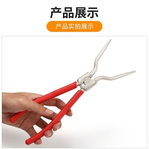 供应11寸卡簧钳沾塑黄黑手柄弹簧钳手动钳子套装内弯外卡挡圈钳子