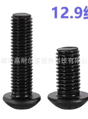 12.9级半圆头内六角螺栓m6M8*M10xM12M14*60X35x20盘头元杯螺丝钉