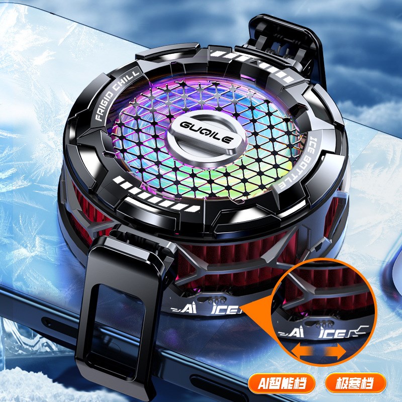 新款FS02智能温控手机散热器 半导体制冷可结冰磁吸背夹厂家