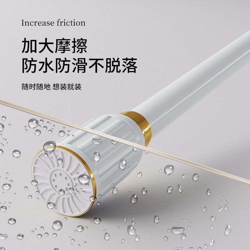 免打孔窗帘杆多功能伸缩杆浴帘杆罗马杆支撑架晾衣收缩杆衣柜撑杆