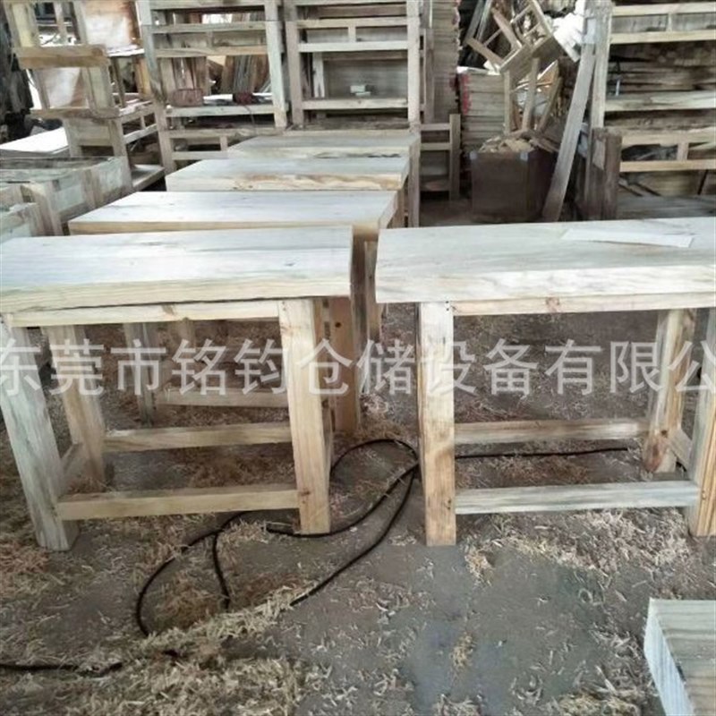 重型实木五金钳工台模具维修台 木质带抽屉钳工工作台现货松木桌
