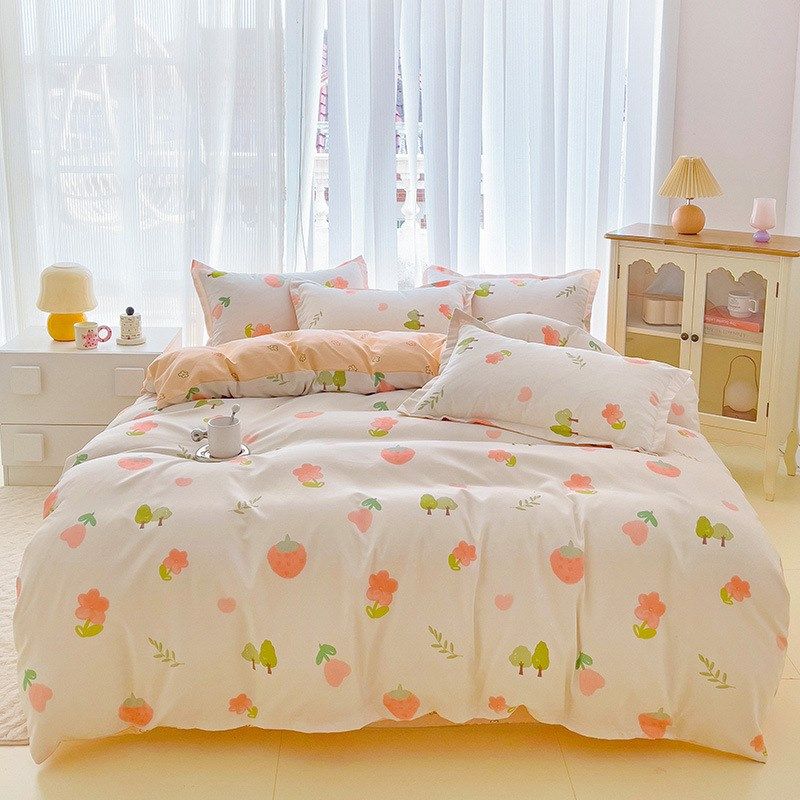 AB版活性印染磨毛植物羊绒四件套不易起球亲肤裸睡透气床单被套,床上用品,床品套件/四件套/多件套,淘宝优惠券,粉丝福利购,淘宝优惠卷