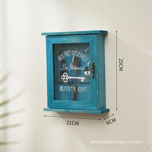 收纳置物架墙上钥匙复古钥匙挂钩创意玄关装 进门壁挂新品 饰门口挂
