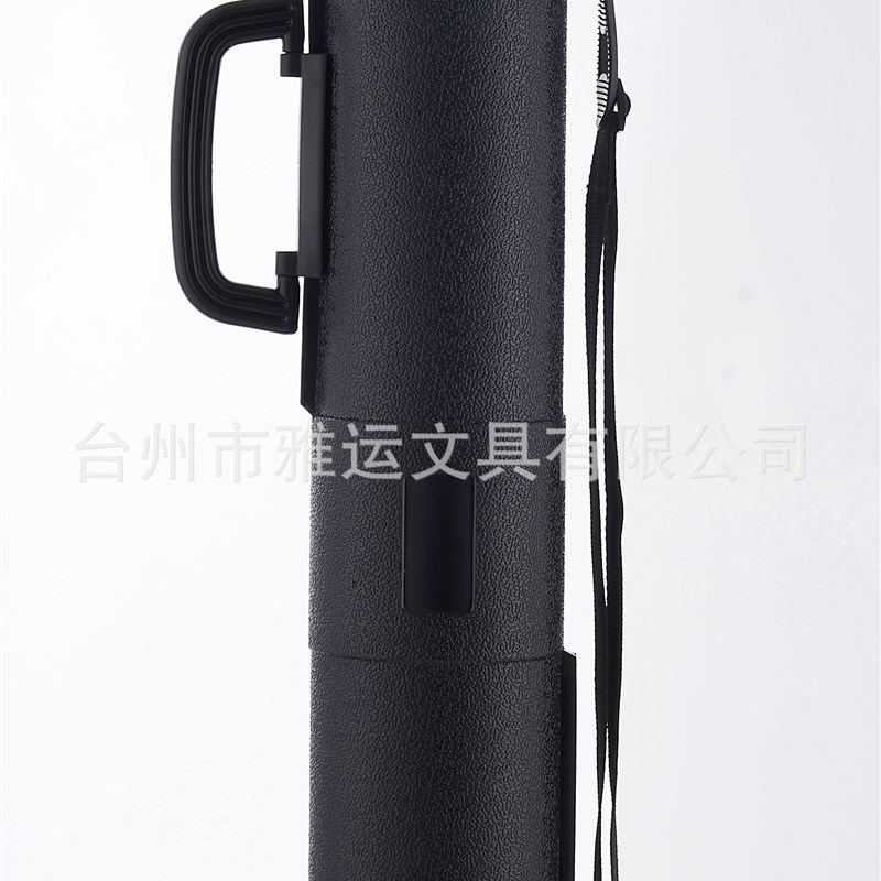 手提皮纹画筒书画筒纸筒包装图纸塑料画筒可伸缩磨砂画筒现货