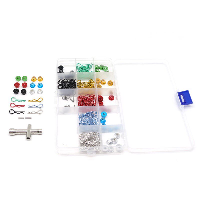 RC 模型车 1:10 1:12 油车电车 彩色 R扣 M4 法兰螺母 铝合金螺母