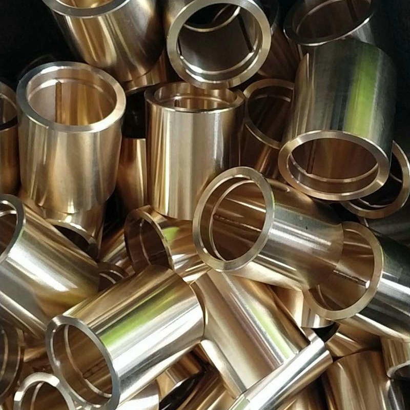 供应冲床铜套铜轴瓦 精度耐磨铜轴瓦 马达轴套铜衬套含油铜套
