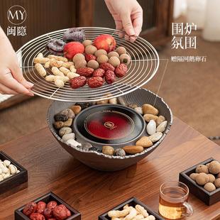 电陶炉围炉煮茶罐罐壶烤奶壶全套泡茶煮茶器家用茶具玻璃壶烤茶炉