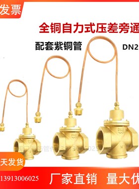 全铜压差旁通阀 ZYC压差控制阀  丝口自力式压差控制阀DN20-50