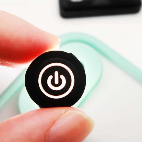 硅胶电源按键 透光源键YC-D1 防水键激按电帽 圆形防水遥控镭雕光