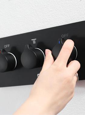 HIDEE暗装淋浴花洒瀑布顶喷冷热控P制阀体黑色花套洒装HI050HI050