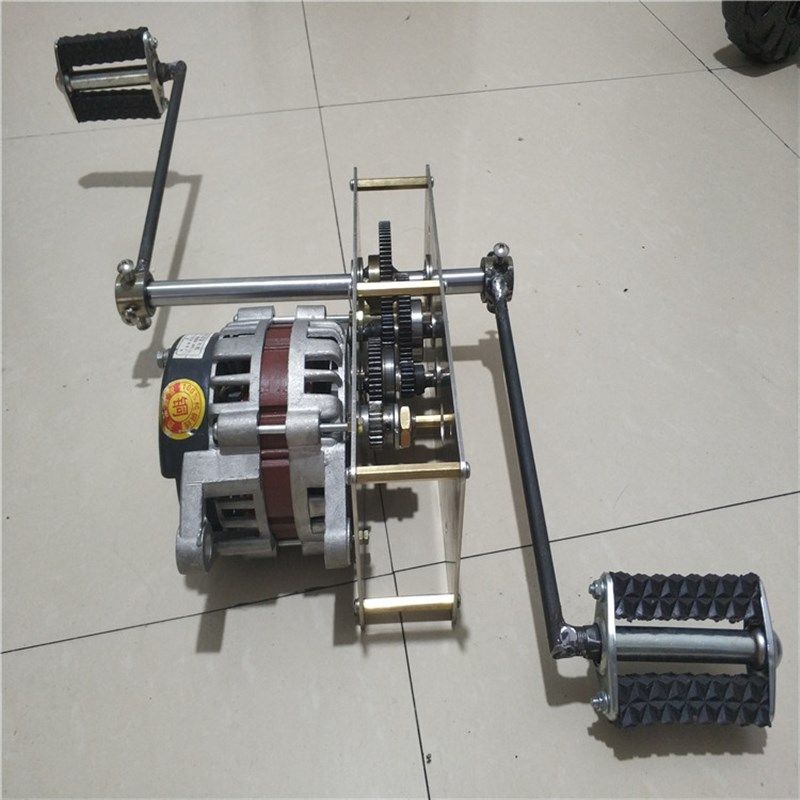 12V24V2000W220v800瓦交流永磁无刷大功率脚踏发电机直流电瓶充电