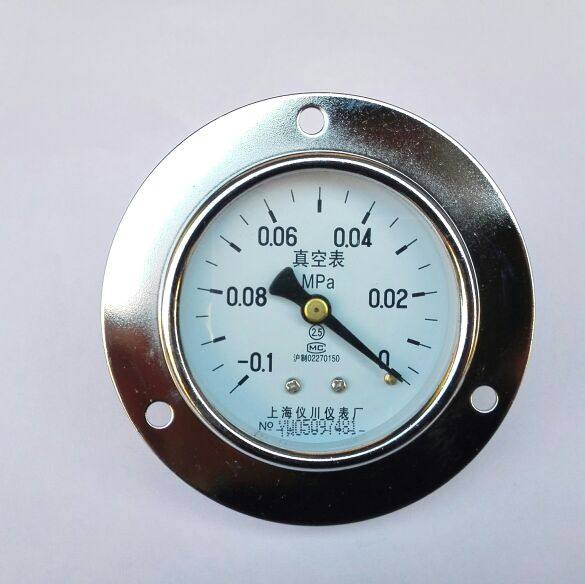 轴向带边真空表 Z-60ZT -0.1~0mpa 背后直径60mm 前面大径82.5mm