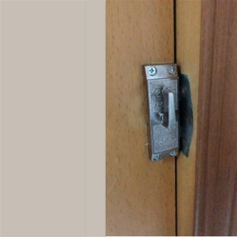 包邮202移门钩锁壁柜铝合金移门锁卫生间厨房木门移门勾锁单轨道