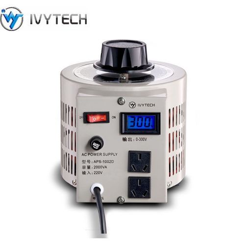 艾维泰科APS1001D数显220V调压器单相交流电源5000W大功率接触式