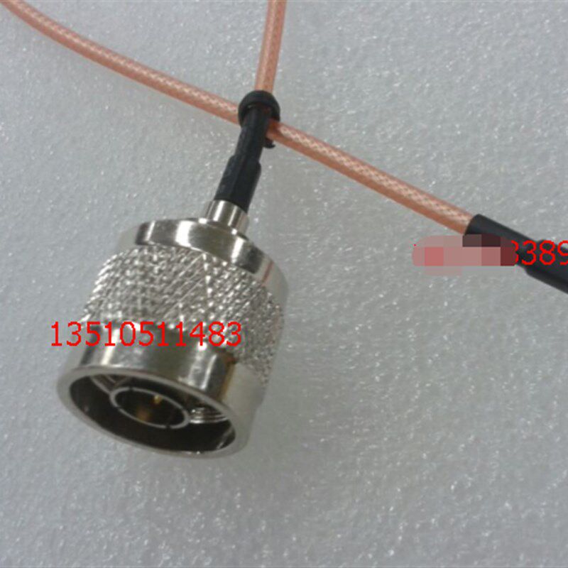 射频MMCX-JW/N-J同轴RG316镀银线 高频MMCX公弯头转N公AP测试线