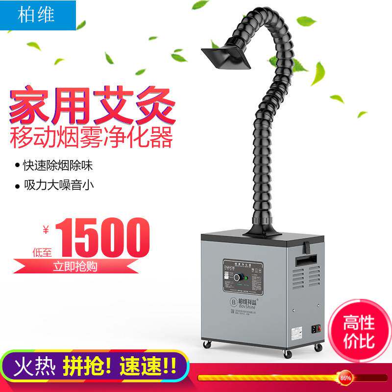 柏维艾灸烟雾净化器排烟系统抽烟机家用养生馆除烟仪焊锡吸烟神器