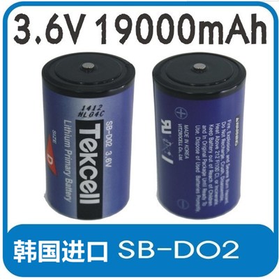 原装TEKCELL SB-D02 ER34615 3.6V 19A 备份 热量计电池 D型1号