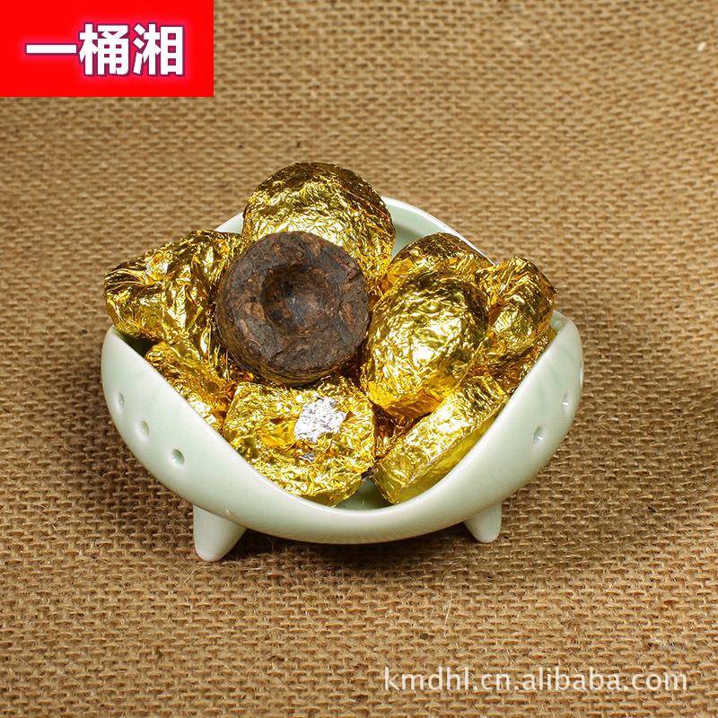 云南普洱茶 九畹迷你七彩原味小金沱 2011年熟沱坨茶