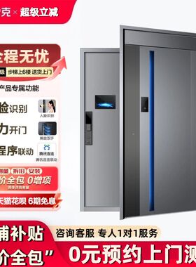 德雷克一体化智能入户门人脸识别助力开门家用子母大门防盗门E02