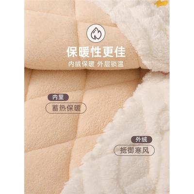 珊瑚绒三层夹棉睡衣女秋