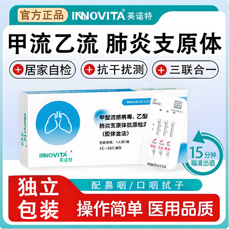 H3N2甲流乙流肺炎支原体三合一图片