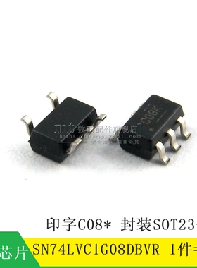 【MT】SN74LVC1G08DBVR C08 SOT23-5 2输入与门逻辑芯片 10祇