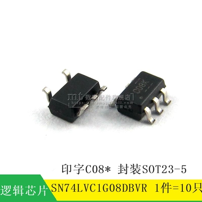 【MT】SN74LVC1G08DBVR C08 SOT23-5 2输入与门逻辑芯片 10祇