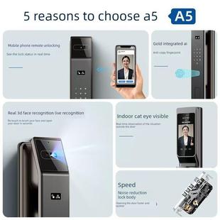 Deschmann指纹锁智能门锁家用防盗门密码锁全自动电子锁木门锁人