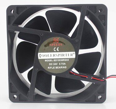 全新大风量变频器冷却风扇 SD12038R2H2 24V 0.30A 0.70A 2线12CM